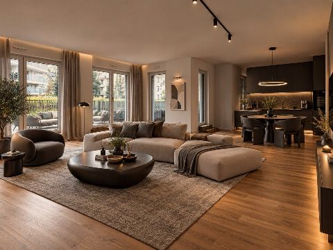 Berger Quartier – Wohnbereich (Einrichtungsbeispiel, virtuell möbliert)