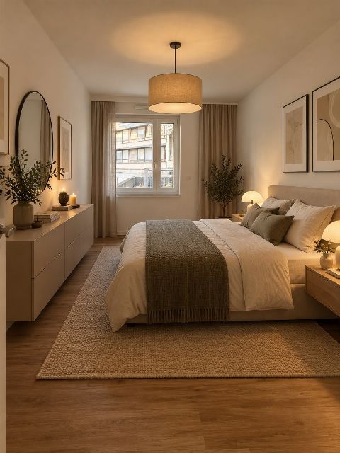 Berger Quartier – Schlafzimmer (Einrichtungsbeispiel, virtuell möbliert)